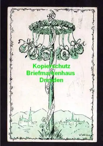 114381 AK Dresden Wien Sängerfahrt des Dresdner Orpheus 1925 Künstlerkarte W. We