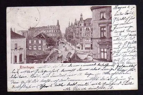 111879 Ansichtskarte Altenhagen Hagen Westf. 1902 Brücke Straße