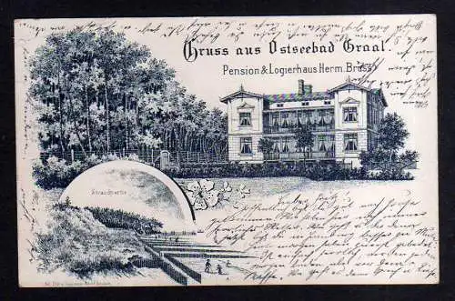 109791 AK Ostseebad Graal 1906 Pension Logirhaus Herm. Bruss