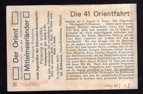 100809 AK Das Tal Josaphat Joschafat  41. Orientfahrt Orient Mittelmeerländer