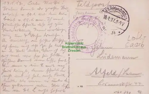 160240 AK Lascemborn Grenze 1918 Lafrimbolle Lothringen
