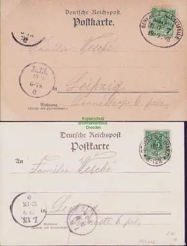 160205 2 AK  Stolberg Harz HOTEL Preussischer Hof  1898