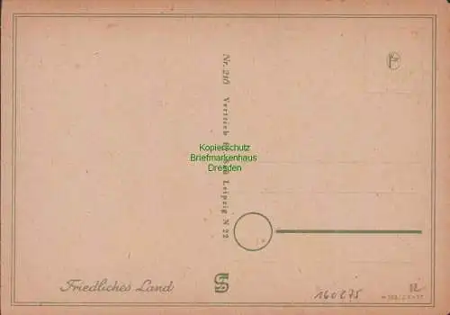 160275 AK W. Merker Markkleeberg Künstlerkarte Freiedliches Land Leipzig um 1930