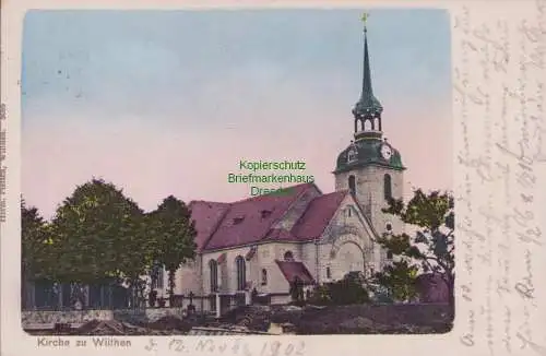 160291 Ansichtskarte Kirche zu Wilthen 1902 Verlag Herm. Pietsch Wilthen 5085