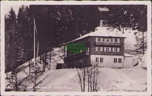 160127 AK Berg Skilift Hotel Hahnbaum, St. Johann / Pongau um 1930