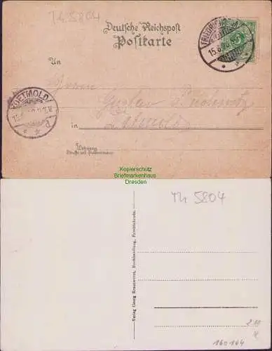 160164 2 AK Friedrichroda Litho 1898 VILLEN AM HERZOGSWEG Spießberghaus