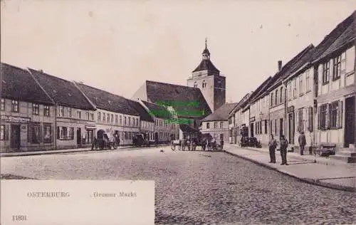 160169 Ansichtskarte OSTERBURG Altmark Grosser Markt 1907