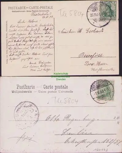 160163 2 AK Friedrichroda 1903 1907 Haus Carl Hanf Alexandrinenstraße 27
