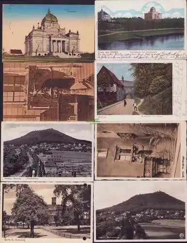160259 8 Ansichtskarte Görlitz Ruhmeshalle Biesnitz Landeskrone Neissepartie Finsterthor