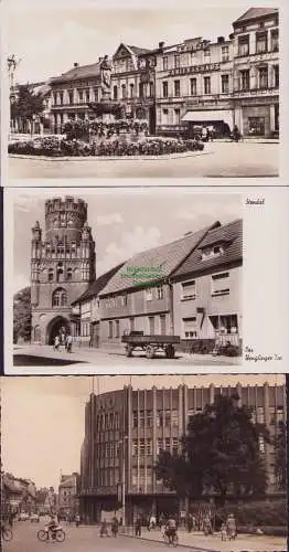 160225 3 AK Stendal Sperlingsplatz 1960 Breite Straße und HO-Warenhaus 1961