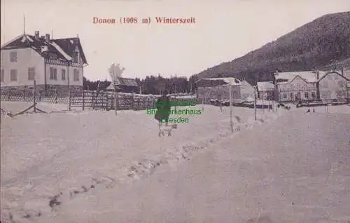 160241 AK Donon (1008 m) Winterszeit um 1915 Vogesen im Elsass