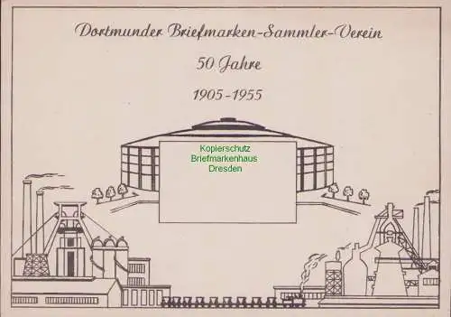 160299 AK Dortmunder Briefmarken-Sammler-Verein 50 Jahre 1905-1955