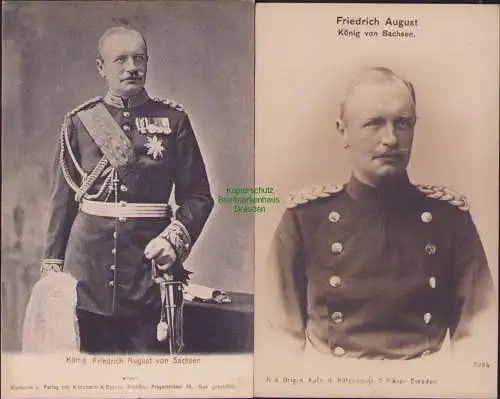 158960 AK Friedrich August König von Sachsen um 1905