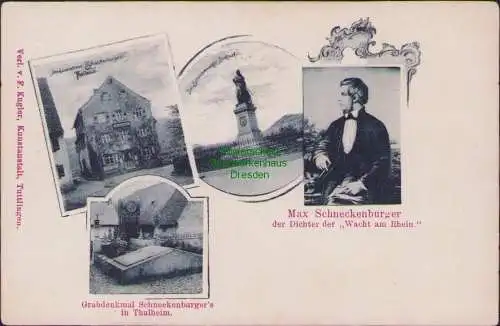 160003 Ansichtskarte Thalheim um 1900 Max Schneckenburger Talheim b. Tuttlingen Geburtshaus