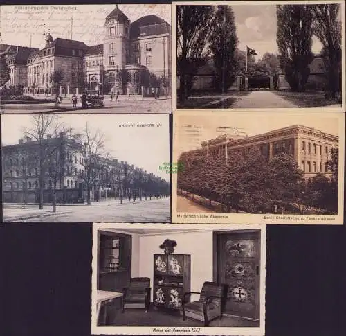 160032 5 Ansichtskarte Militärreichsgericht Charlottenburg 1918 Militärtechnische Akademie