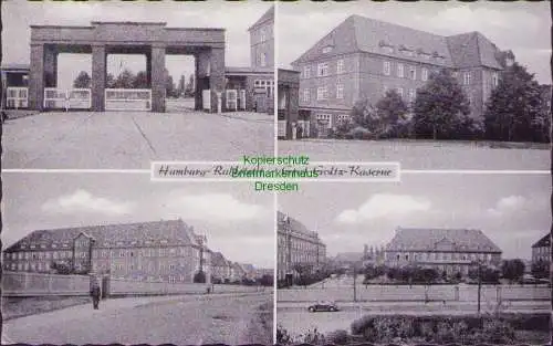 160041 Ansichtskarte Hamburg-Rahlstedt 1957 Graf-Goltz-Kaserne