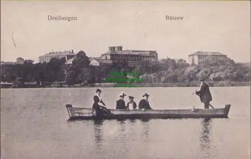 158914 Ansichtskarte Dreibergen Bützow 1906