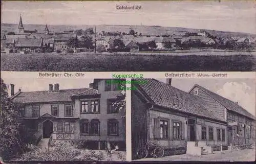159048 Ansichtskarte Beierstedt 1929 gedruckt 1919 Hof Olfe Gastwirtschaft Gerloff