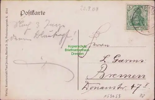 159059 AK Ingeleben Söllingen Braunschweig 1908 Materialwarenhandlung Geffers