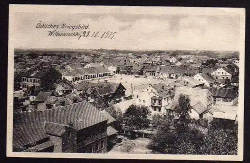 69820 AK Wilkowischki Vilkaviskis 1915 Markt Kriegsbild