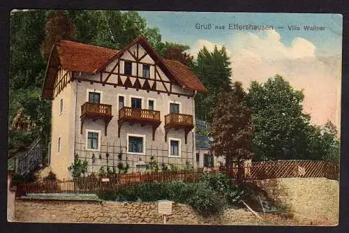 63268 Ansichtskarte Ettershausen Villa Wallner bei Regensburg um 1920