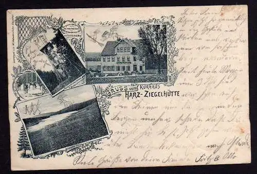 52539 AK Harz Ziegelhütte Kurhaus Aussichtsturm 1899