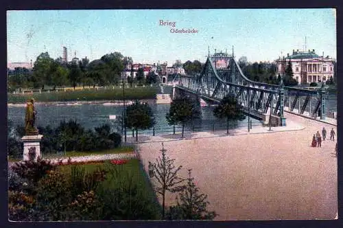 44313 AK Brzeg Brieg Oderbrücke 1925