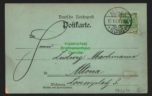 143744 AK Friedrichsruh 1898 Mondscheinkarte