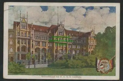 139385 Ansichtskarte Hamburg Verbandshaus des D. H. V. 1913