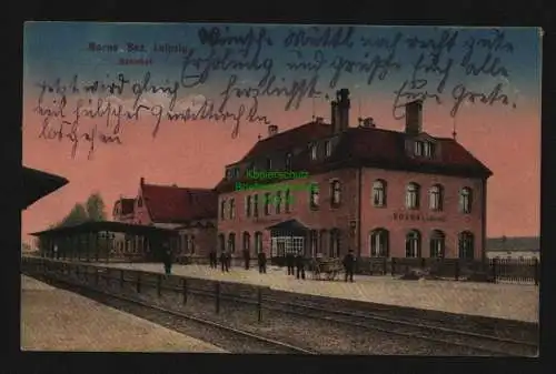 136245 Ansichtskarte Borna Bz. Leipzig Bahnhof 1927