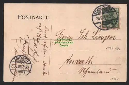 147271 AK Schneidemühl Pila 1906 Verlag Stangenberg Bahnhof Postamt Gymnasium