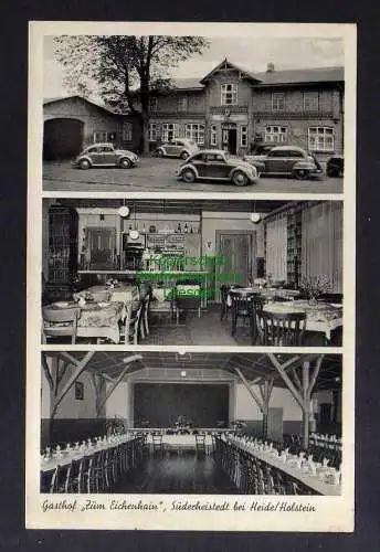 127891 Ansichtskarte Süderheistedt bei Heide Hostein Gasthof zum Eichenhain um 1930