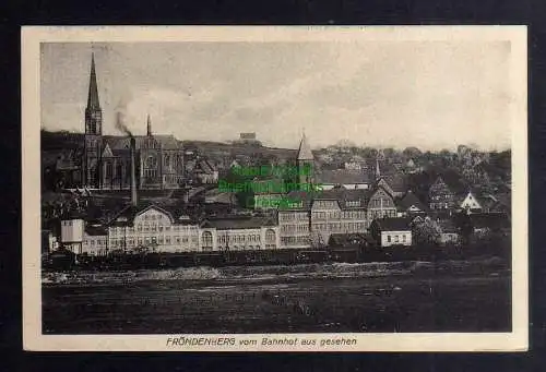 127967 Ansichtskarte Fröndenberg Ruhrvom Bahnhof aus gesehen 1926