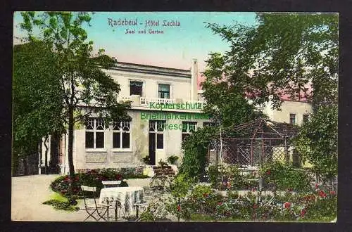 125429 AK Radebeul Hotel Lechla 1909 Saal und Galerie