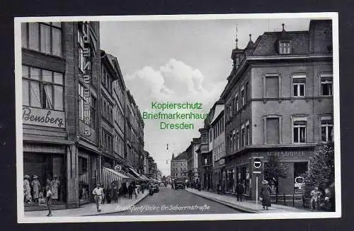 125025 Ansichtskarte Frankfurt an der Oder um 1935 Gr. Scharrnstraße Kaufhaus Bensberg