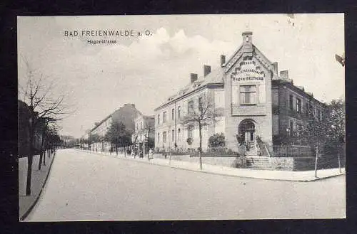 125537 Ansichtskarte Bad Freienwalde Oder  1908 Hagenstrasse Hagen Stiftung