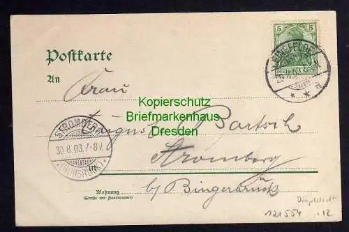 121554 AK Litho Kerbschenberge Dingelstädt Eichsfeld 1903 Kirche Kloster Gasthof