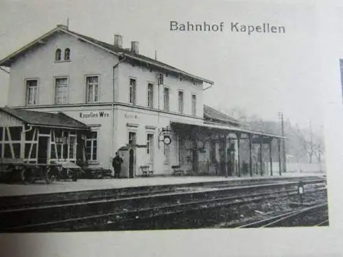 119595 AK Kapellen Wev. 1916 Bahnhof Mühle Brauerei Feldpost