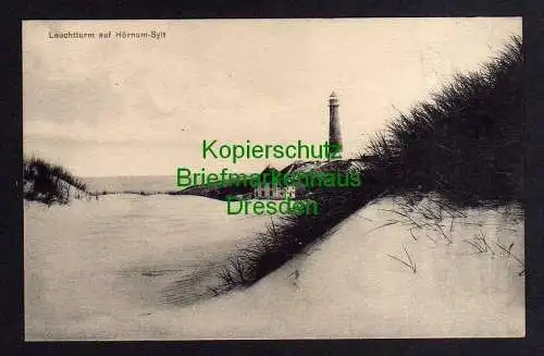 119609 Ansichtskarte Hörnum Sylt Leuchtturm um 1910