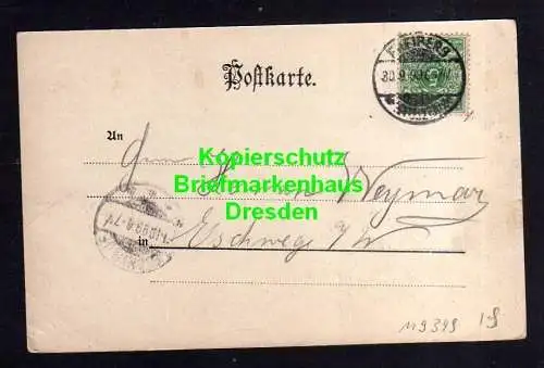 119349 AK Freiberg 1899 Justizgebäude Albert Park Schwanenschlösschen