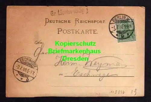 119347 AK Berlin 1900 Der Juliusturm in Spandau Nebenstempel Gr. Lichterfelde
