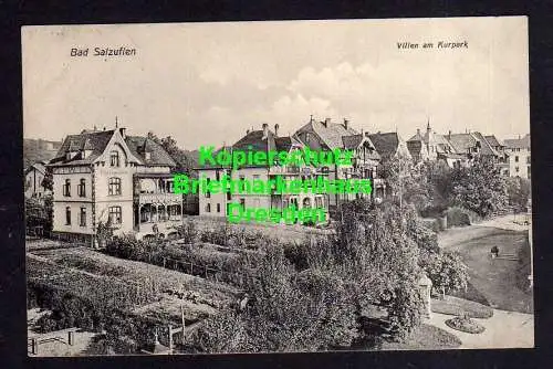 118850 Ansichtskarte Bad Salzuflen 1912 Villen am Kurpark