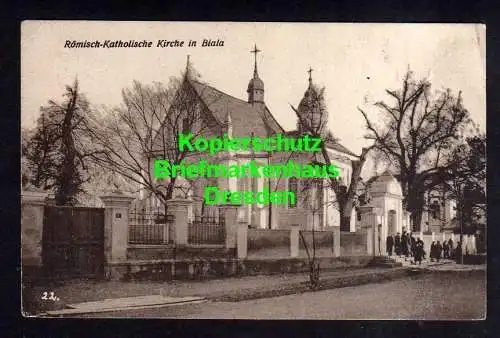 118613 AK Biala Römisch Katholische Kirche Feldpost 1916 Feldpoststation 201