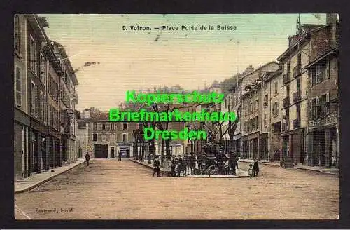 118490 Ansichtskarte Voiron Place Porte de la Buisse um 1918 Atelier de Serrurerie Schlosse