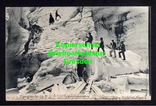 118168 AK Eigergletscher Gletscher Eiger Kanton Bern Gletscherbesteigung 1906 We
