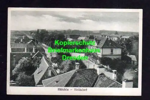 114244 Ansichtskarte Halchiu Heldsdorf Rumänien um 1925 Dorfstraße