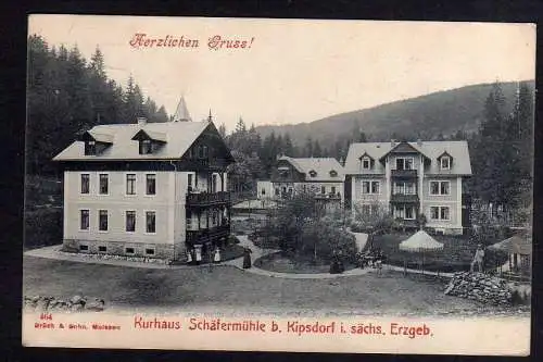 110173 Ansichtskarte Kurhaus Schäfermühle bei Kipsdorf Bärenburg 196