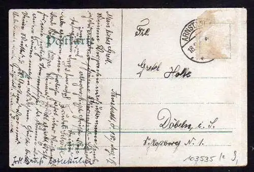 103536 2 AK Blumenstadt Erfurt 1915 Gustav Adolf Denkmal 1917