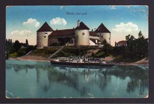 103971 Ansichtskarte Sisak Sissek Sziszek Stari grad 1913