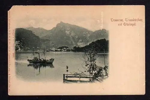 103927 Ansichtskarte Traunsee Traunkirchen Erlakogel um 1905 Oberösterreich